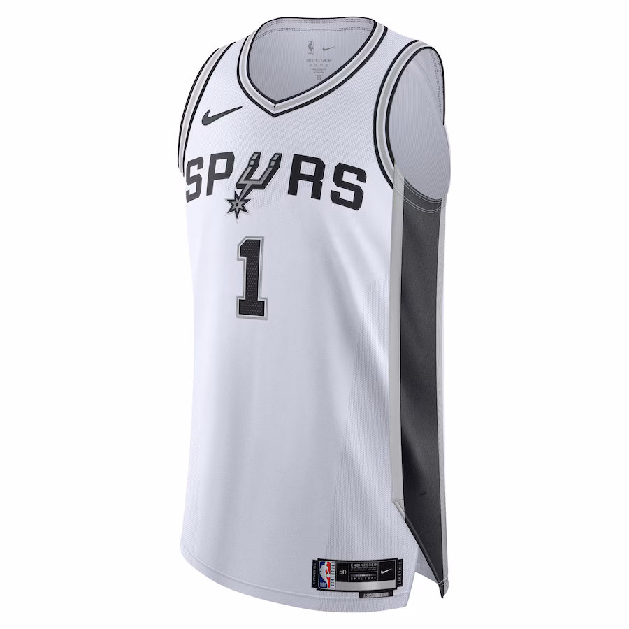 Men's San Antonio Spurs Victor Wembanyama Nike White Authentic Jersey - Association Edition - Puhuasuan