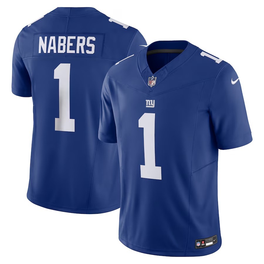 Men's New York Giants Malik Nabers Nike Royal Vapor F.U.S.E. Limited Jersey - Puhuasuan