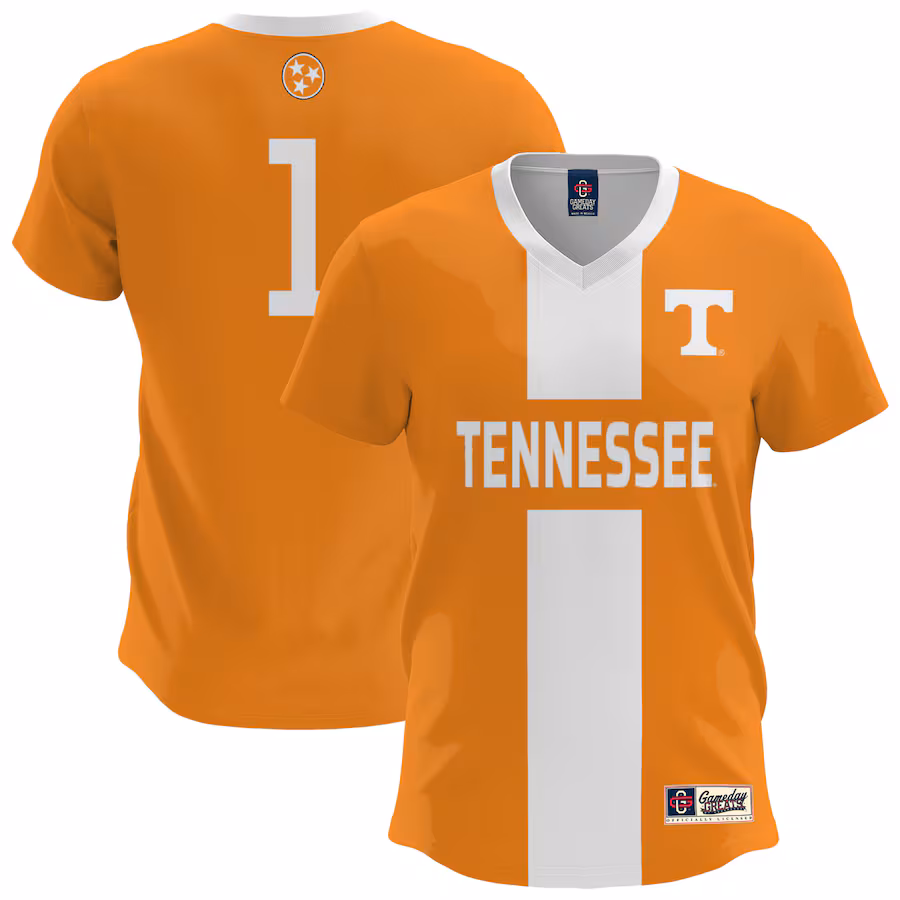 Men's GameDay Greats  Orange Tennessee Volunteers Lightweight Soccer Fashion Jersey - Puhuasuan