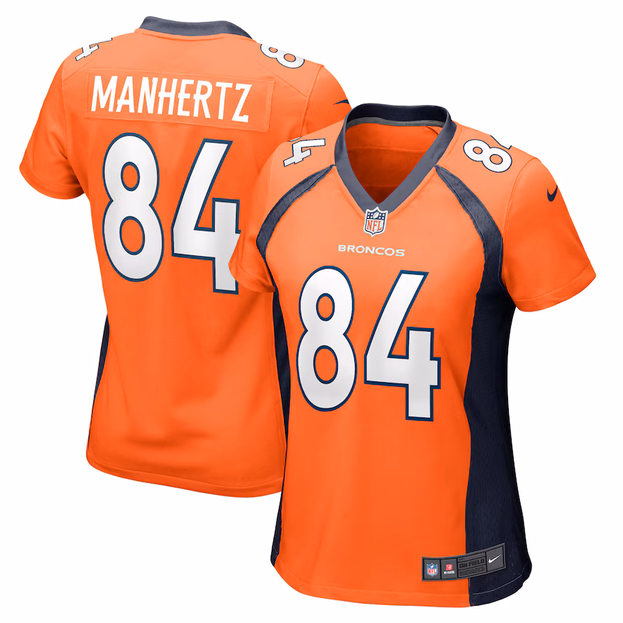 Women's Denver Broncos Chris Manhertz Nike Orange Game Player Jersey - Puhuasuan