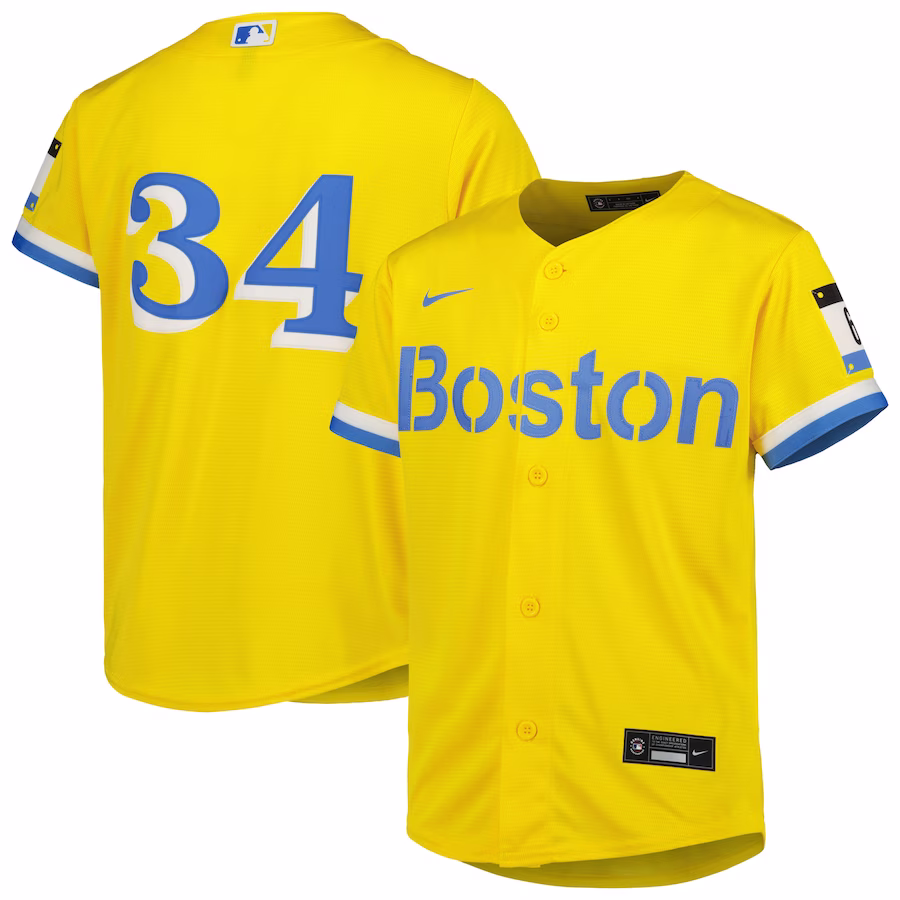 Youth Boston Red Sox David Ortiz Nike Gold City Connect Replica Player Jersey - Puhuasuan