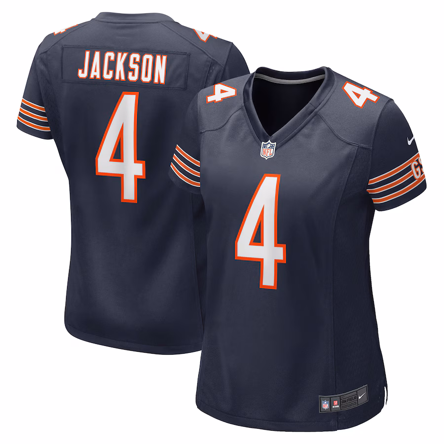 Women's Chicago Bears Eddie Jackson Nike Navy Game Player Jersey - Puhuasuan