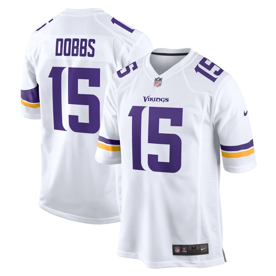 Men's Minnesota Vikings Joshua Dobbs Nike White Game Jersey - Puhuasuan