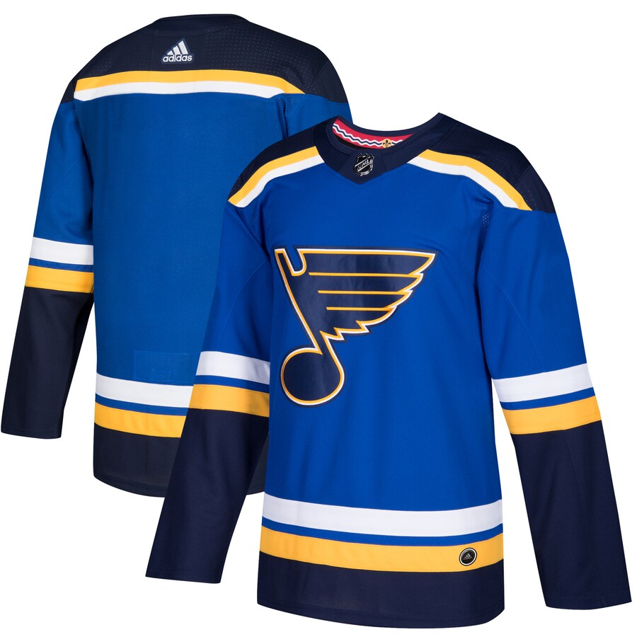Men's St. Louis Blues adidas Blue Home Authentic Blank Jersey - Puhuasuan