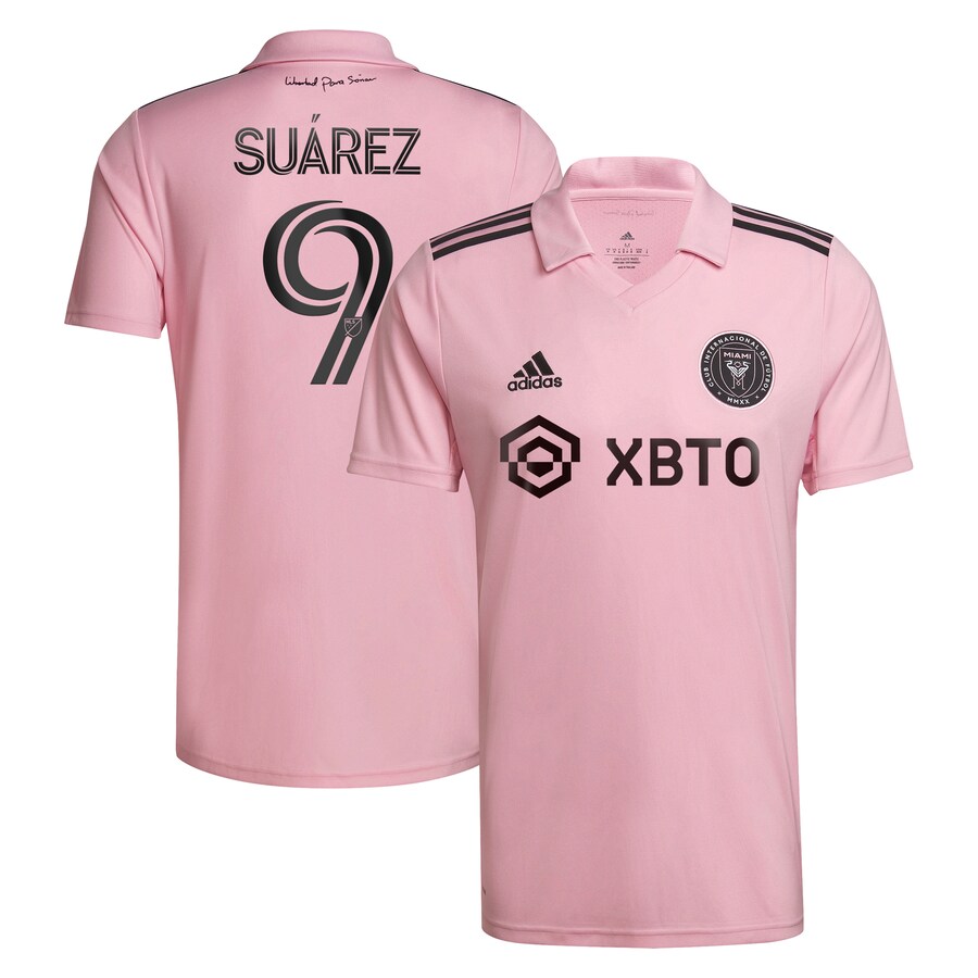 Men's Inter Miami CF Luis Suárez adidas Pink 2023 The Heart Beat Kit Replica Player Jersey - Puhuasuan