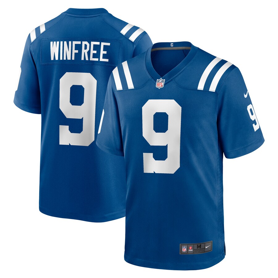 Men's Indianapolis Colts Juwann Winfree Nike  Royal Team Game Jersey - Puhuasuan