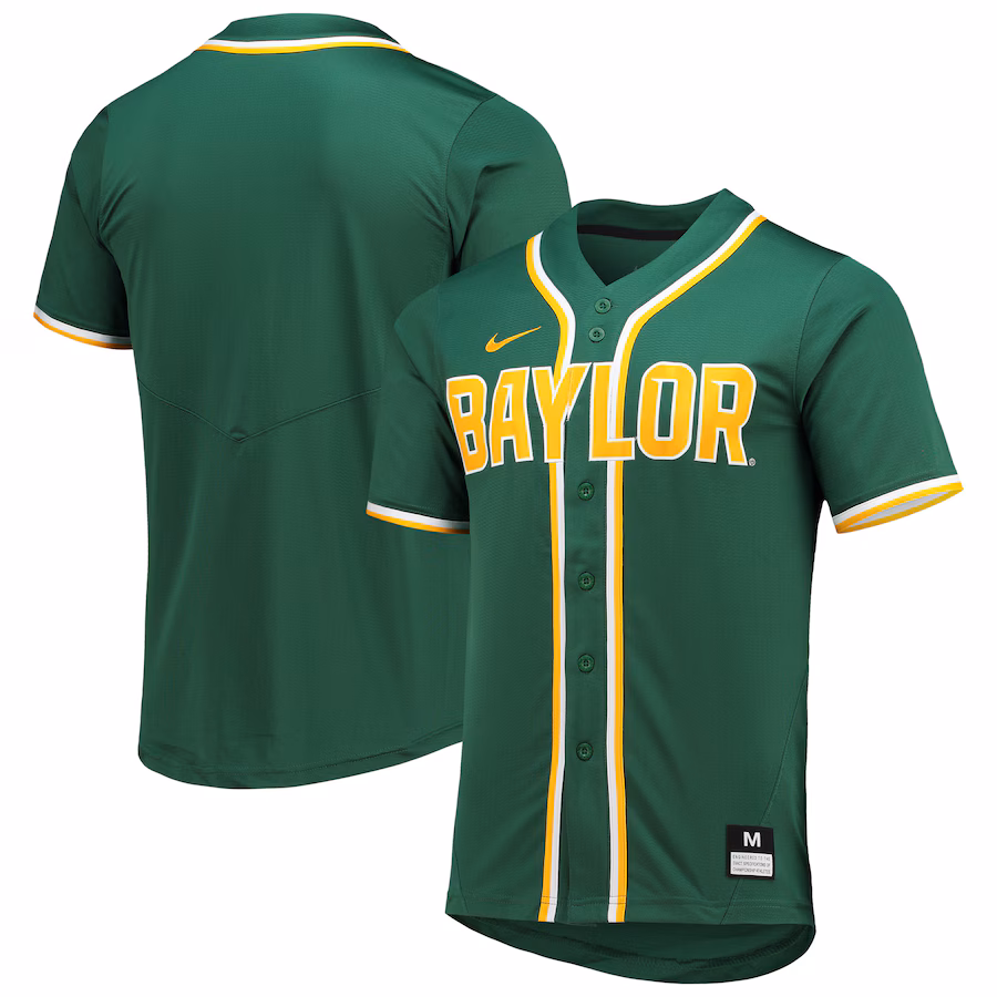 Men's Nike Green Baylor Bears Replica Baseball Jersey - Puhuasuan