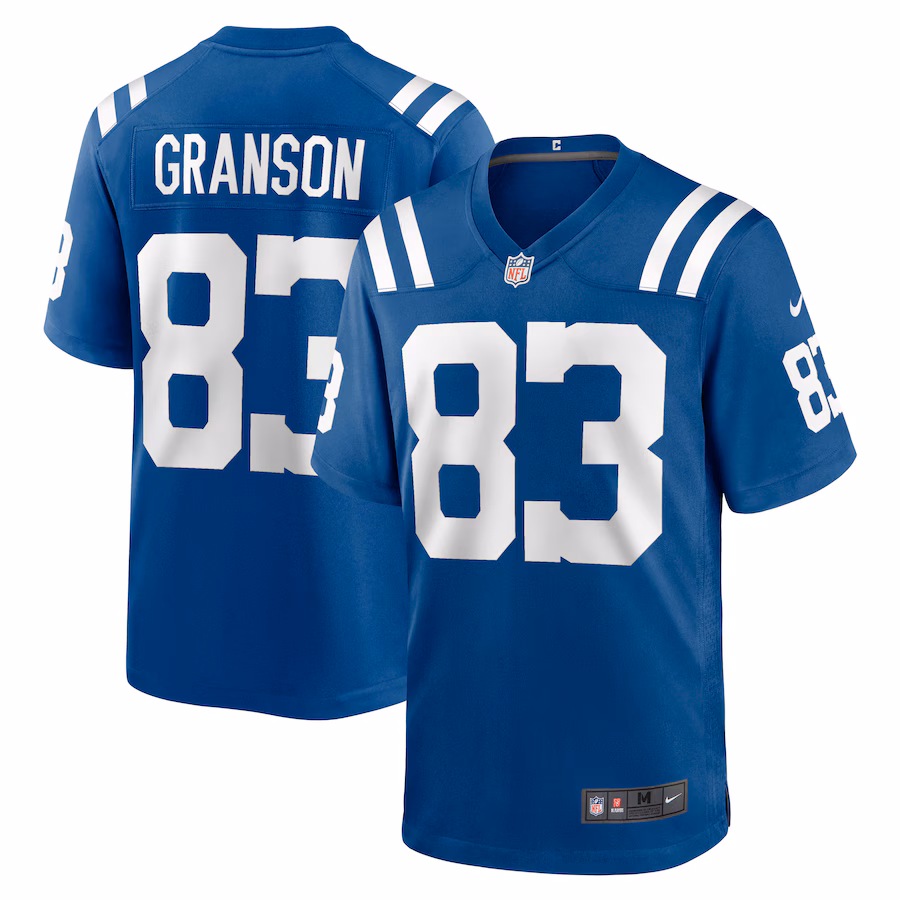 Men's Indianapolis Colts Kylen Granson Nike Royal Game Jersey - Puhuasuan