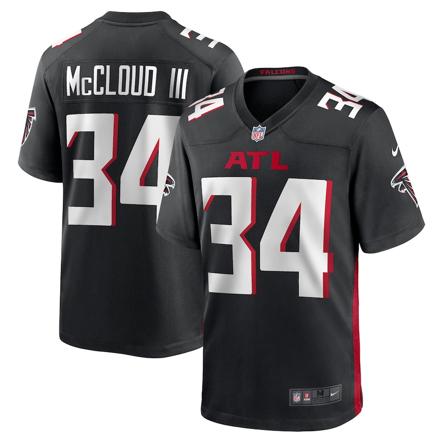 Men's Atlanta Falcons Ray-Ray McCloud III Nike Black Team Game Jersey - Puhuasuan