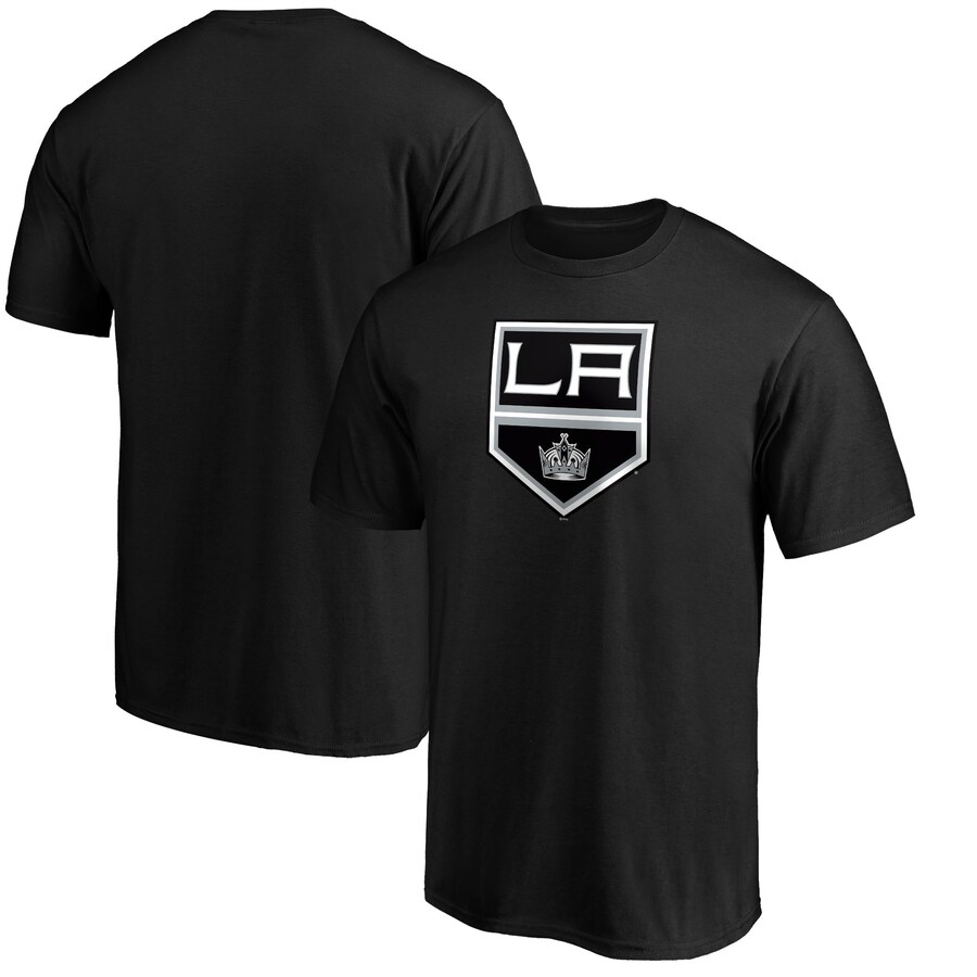 Men's Los Angeles Kings Black Primary Logo T-Shirt - Puhuasuan