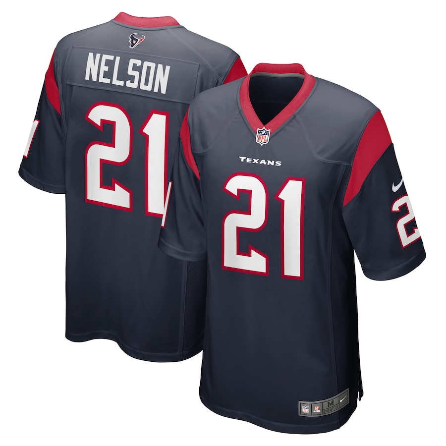 Men's Houston Texans Steven Nelson Nike Navy Game Player Jersey - Puhuasuan