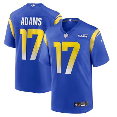 Men's Los Angeles Rams Davante Adams Nike Royal Game Player Jersey - Puhuasuan