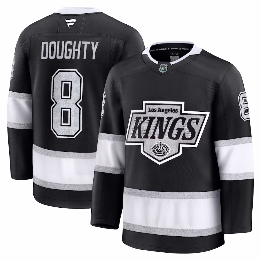 Men's Los Angeles Kings Drew Doughty Fanatics Black Home Premium Jersey - Puhuasuan