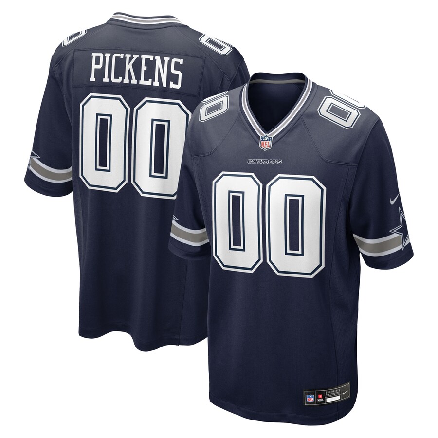 Men's Dallas Cowboys George Pickens Nike Navy Game Jersey - Puhuasuan