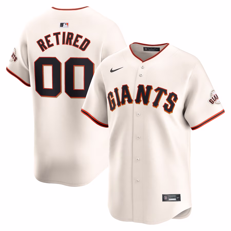 Men's San Francisco Giants Nike Cream Home Limited Pick-A-Player Retired Roster Jersey - Puhuasuan