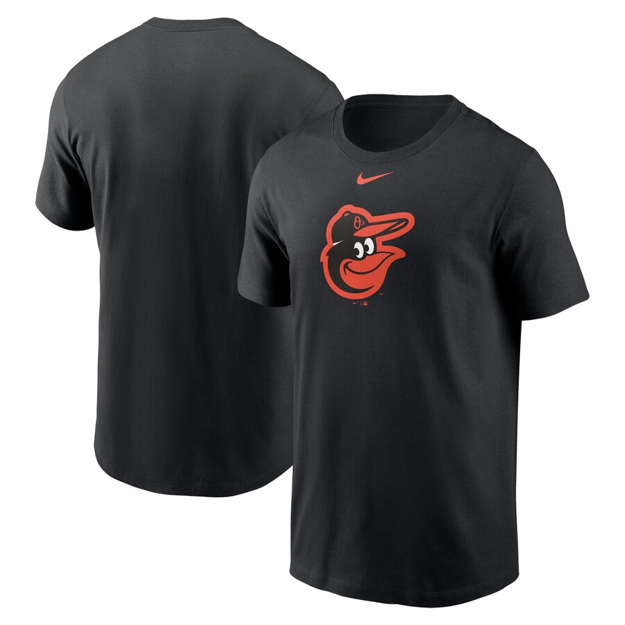 Men's Baltimore Orioles Nike Black Fuse Logo T-Shirt - Puhuasuan