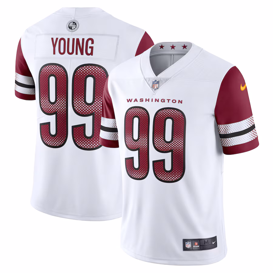 Men's Washington Commanders Chase Young Nike White Vapor Limited Jersey - Puhuasuan