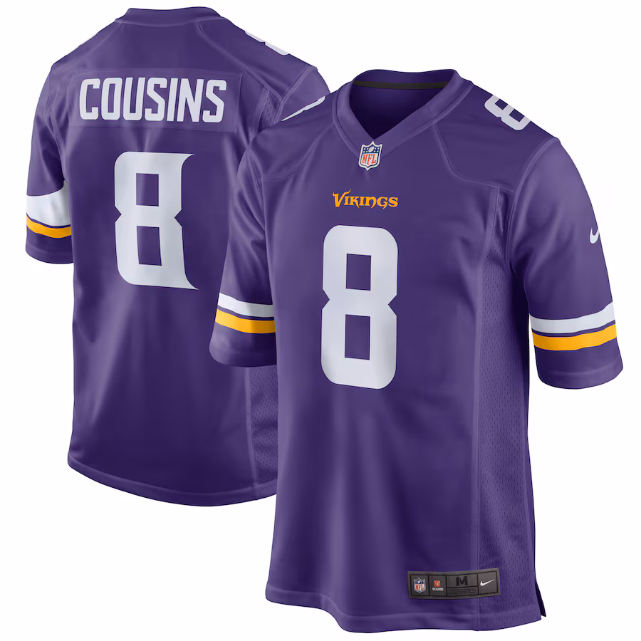 Youth Minnesota Vikings Kirk Cousins Nike Purple Game Jersey - Puhuasuan