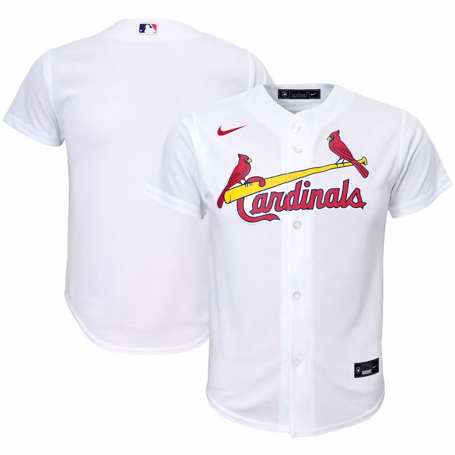 Youth St. Louis Cardinals Nike White Home Replica Team Jersey - Puhuasuan