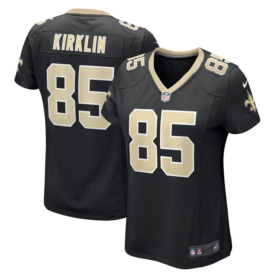 Women's New Orleans Saints Jontre Kirklin Nike  Black Team Game Jersey - Puhuasuan