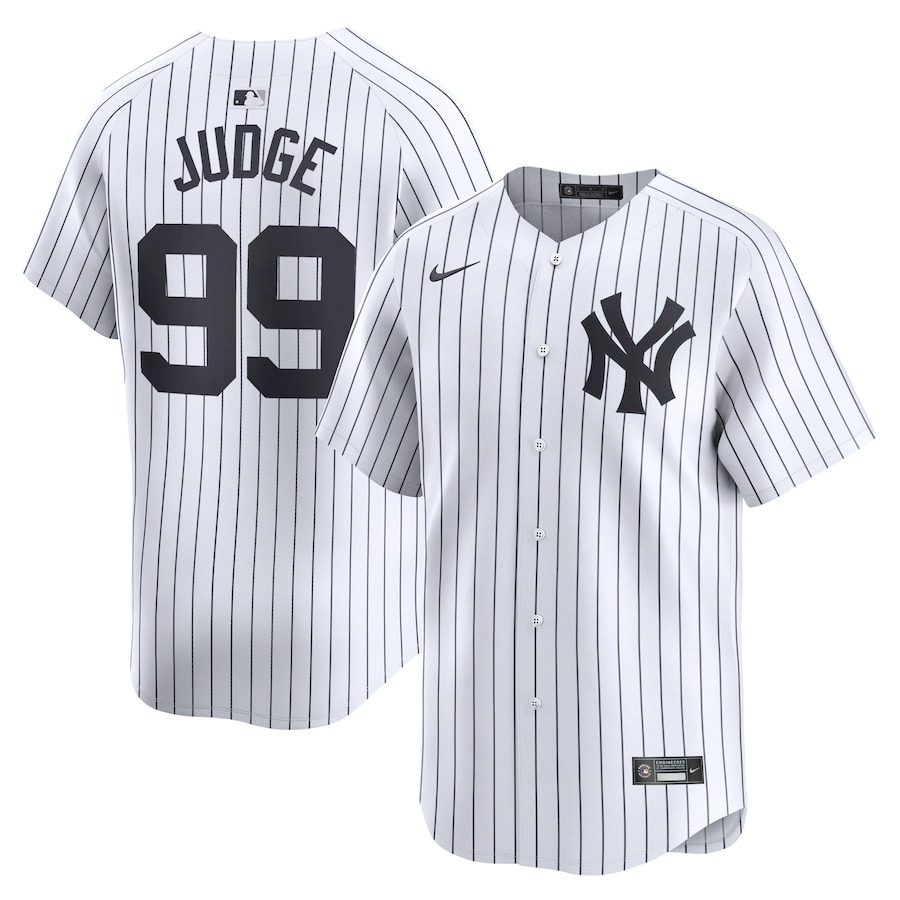 Men's New York Yankees Aaron Judge Nike White Home Limited Player Jersey - Puhuasuan