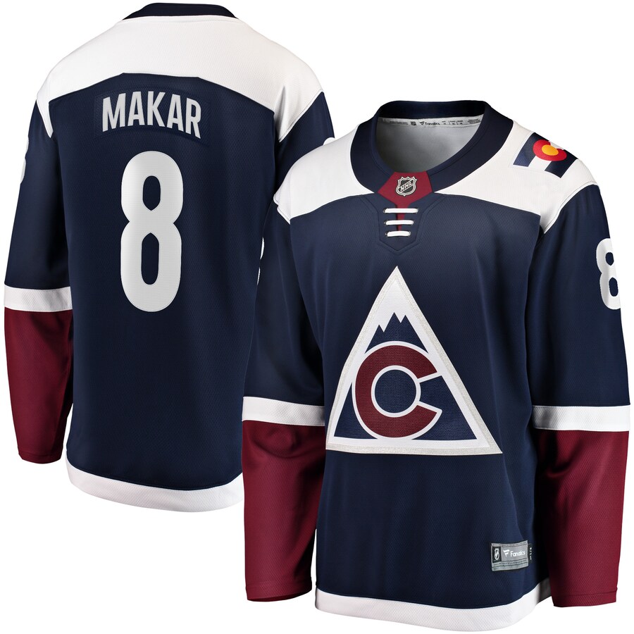 Men's Colorado Avalanche Cale Makar Fanatics Branded Navy Alternate 2018/19 Premier Breakaway Player Jersey - Puhuasuan