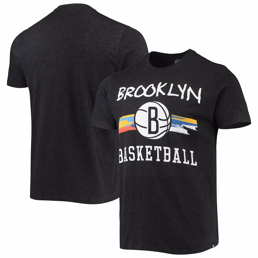 Men's Brooklyn Nets '47 Black City Edition Club T-Shirt - Puhuasuan