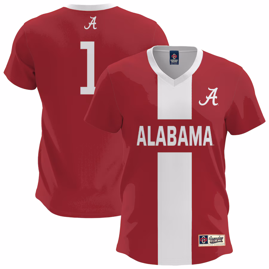 Youth GameDay Greats  Crimson Alabama Crimson Tide Lightweight Soccer Fashion Jersey - Puhuasuan