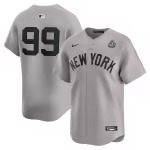 Men's New York Yankees Aaron Judge Nike Gray 2024 World Series Limited Player Jersey - Puhuasuan