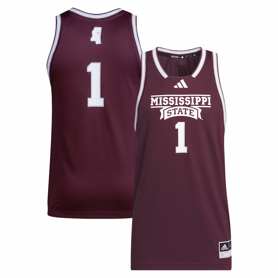 #1 Mississippi State Bulldogs adidas Swingman Jersey - Maroon - Puhuasuan