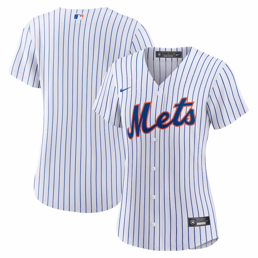 Women's New York Mets Nike White Home Replica Team Jersey - Puhuasuan