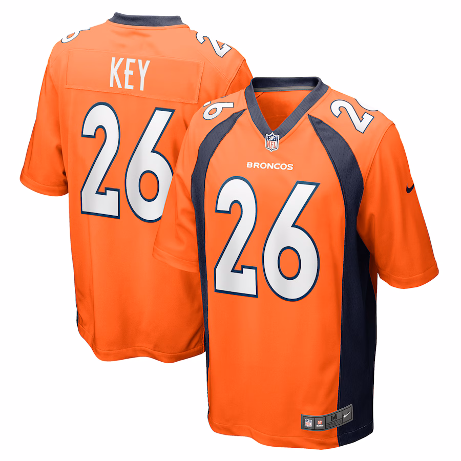Men's Denver Broncos Devon Key Nike  Orange Team Game Jersey - Puhuasuan