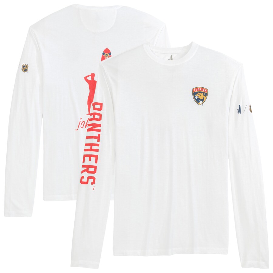 Men's Florida Panthers johnnie-O White Adam Long Sleeve T-Shirt - Puhuasuan