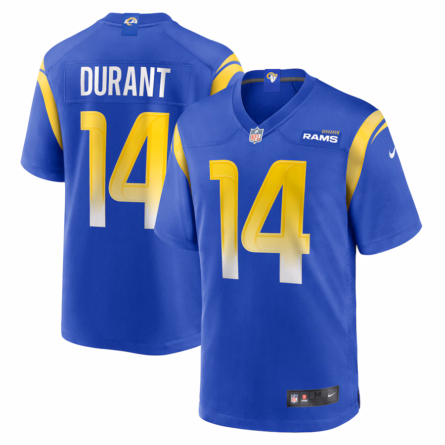 Men's Los Angeles Rams Cobie Durant Nike Royal Game Player Jersey - Puhuasuan
