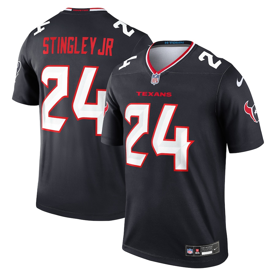 Men's Houston Texans Derek Stingley Jr. Nike Navy Team Legend Player Performance Top - Puhuasuan
