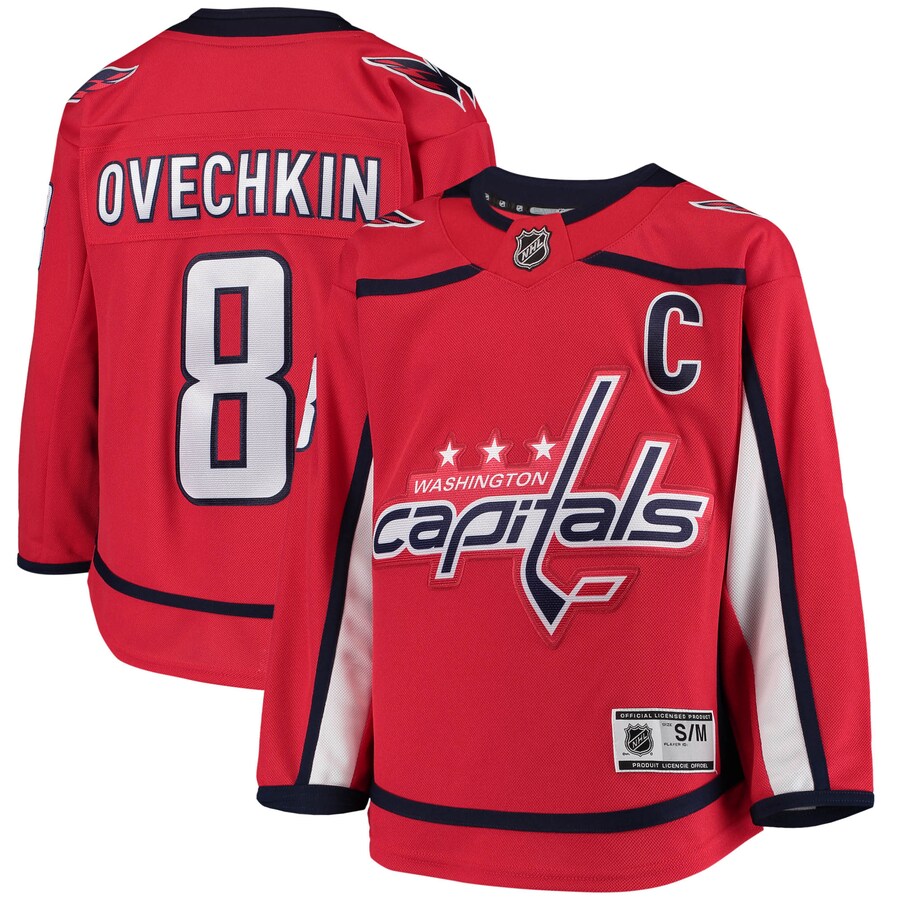 Youth Washington Capitals Alexander Ovechkin Red Home Premier Player Jersey - Puhuasuan