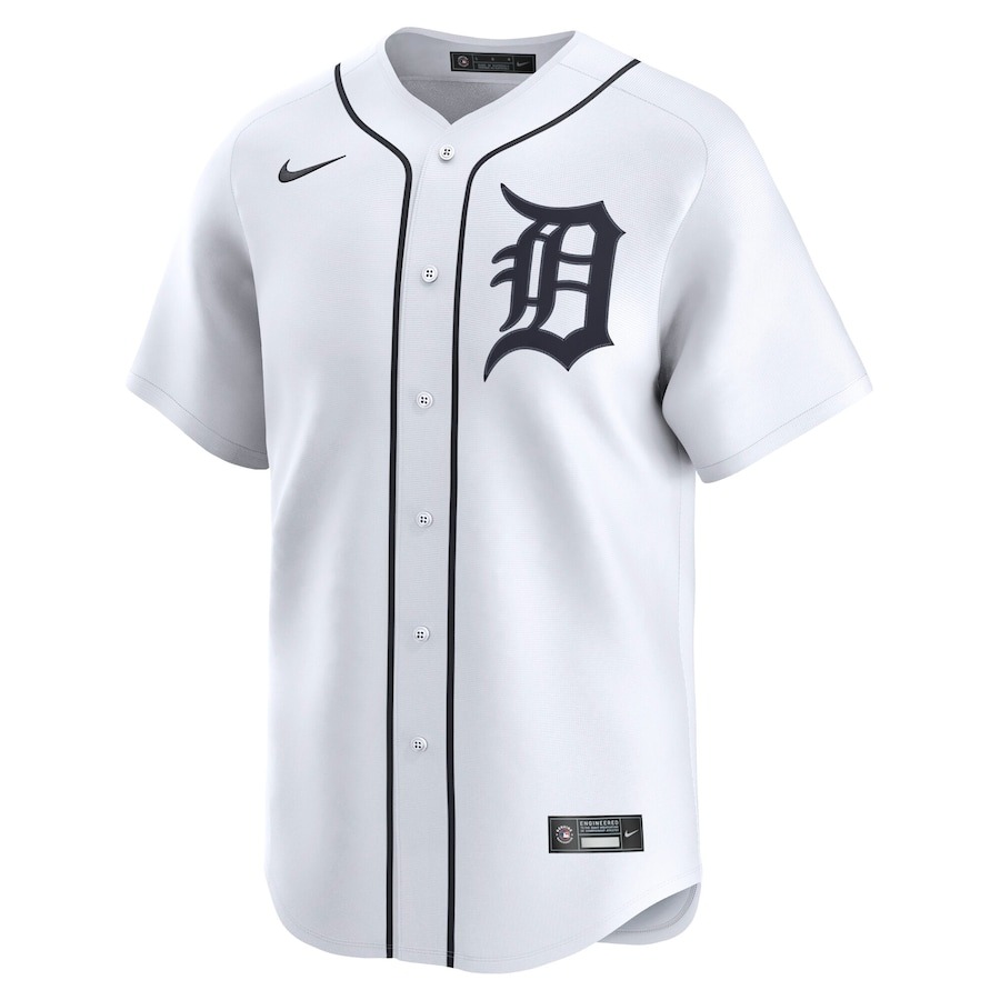 Men's Detroit Tigers Tarik Skubal Nike White Home Limited Player Jersey - Puhuasuan