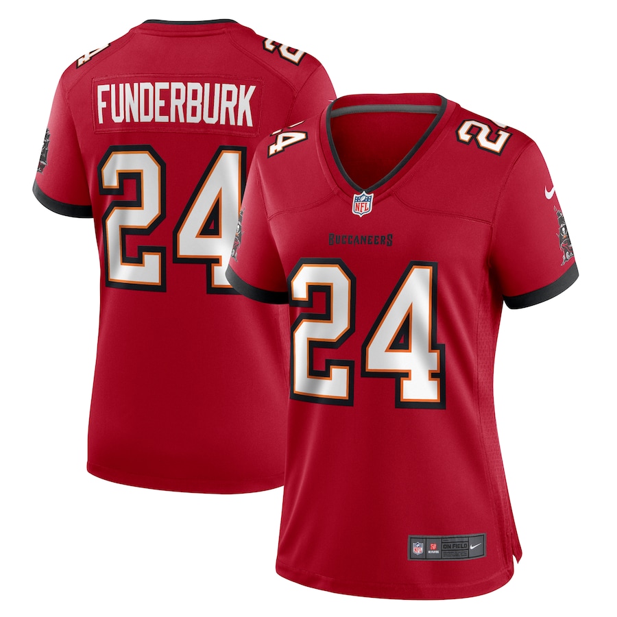 Women's Tampa Bay Buccaneers Tyrek Funderburk Nike Red Game Jersey - Puhuasuan