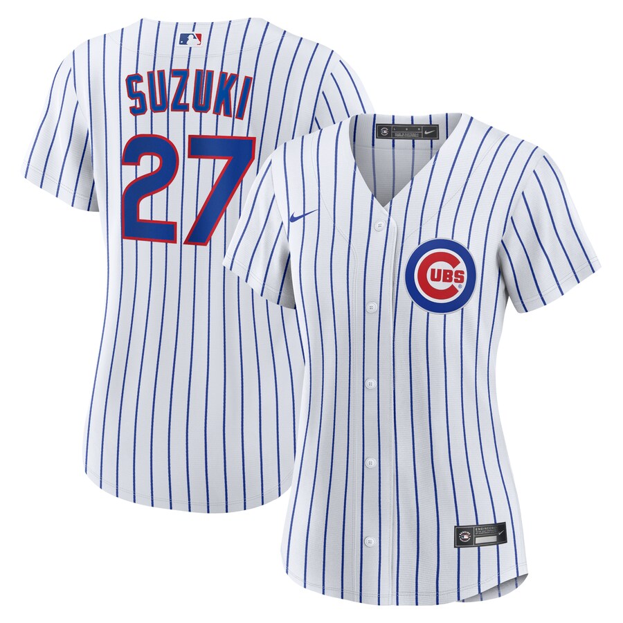 Women's Chicago Cubs Seiya Suzuki Nike White Home Replica Jersey - Puhuasuan