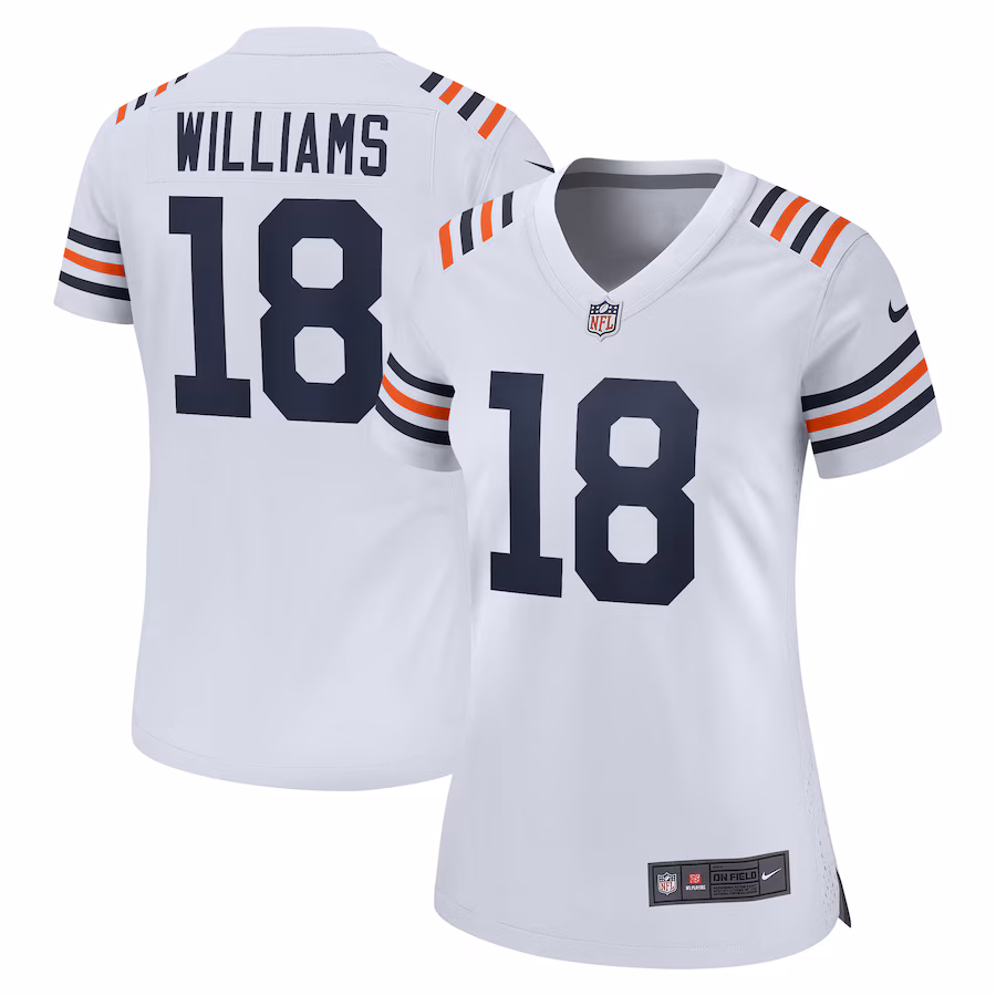 Women's Chicago Bears Caleb Williams Nike White  2nd Alternate Game Player Jersey - Puhuasuan