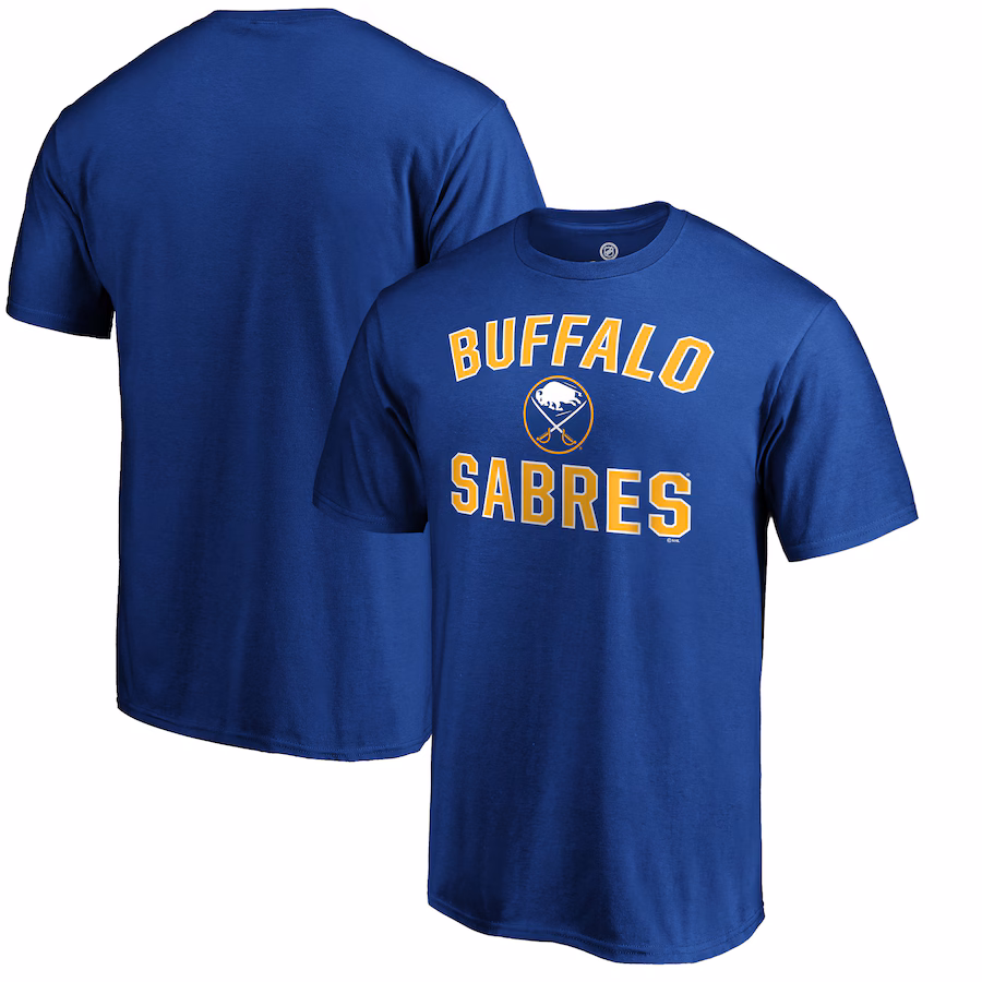 Men's Buffalo Sabres Royal Victory Arch T-Shirt - Puhuasuan