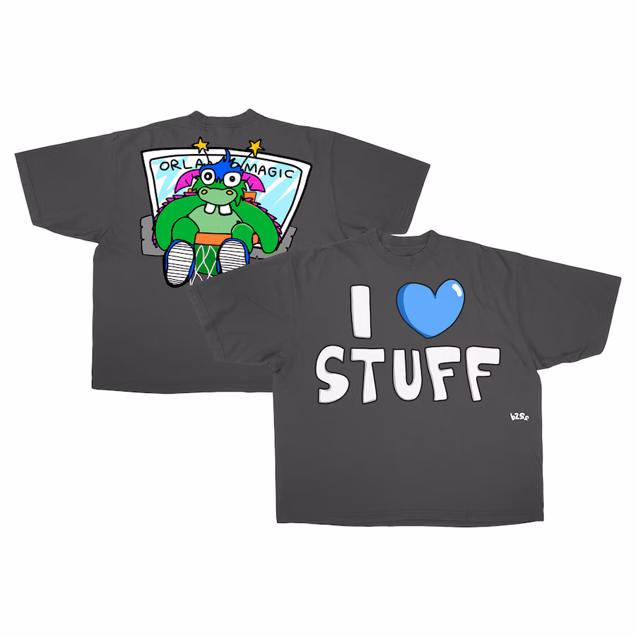 Unisex Orlando Magic  Black I Luv Stuff Premium Vintage Boxy T-Shirt - Puhuasuan