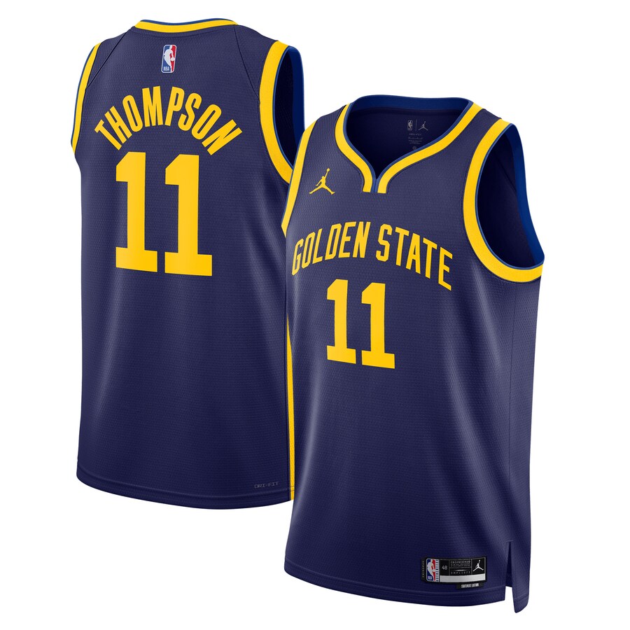 Unisex Golden State Warriors Klay Thompson Jordan Brand Navy Swingman Jersey - Statement Edition - Puhuasuan