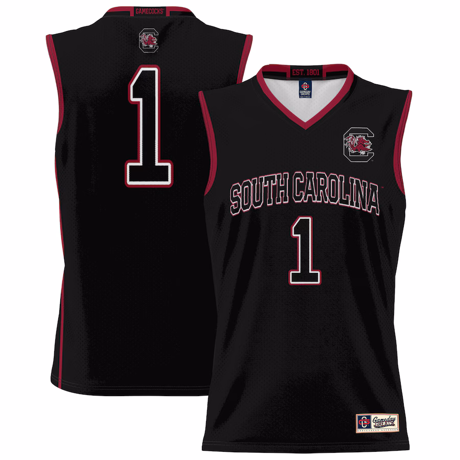 Youth GameDay Greats #1 Black South Carolina Gamecocks Lightweight Basketball Jersey - Puhuasuan