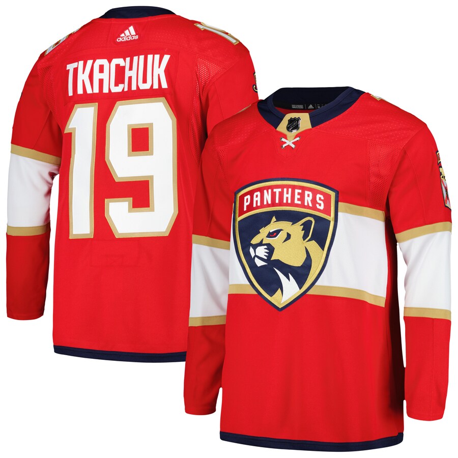 Men's Florida Panthers Matthew Tkachuk adidas Red Home Primegreen Authentic Pro Player Jersey - Puhuasuan