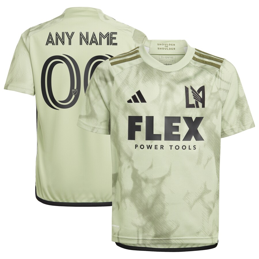 Youth LAFC adidas Green 2023 Smokescreen Replica Custom Jersey - Puhuasuan
