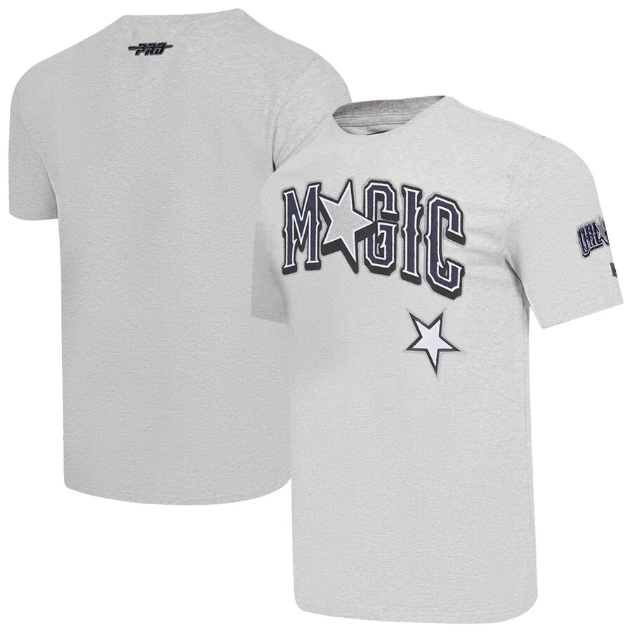 Men's Orlando Magic Pro Standard Heather Gray 2024/25 City Edition T-Shirt - Puhuasuan