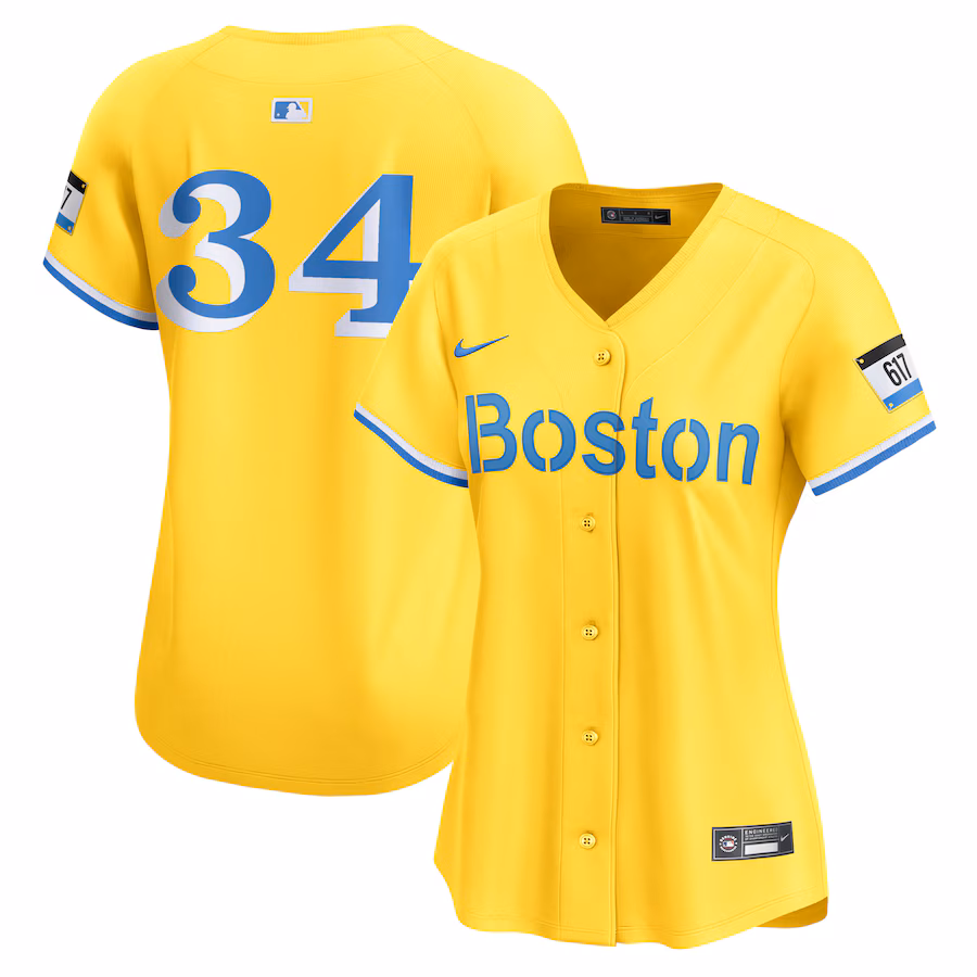 Women's Boston Red Sox David Ortiz Nike Gold City Connect Retired Player Jersey - Puhuasuan