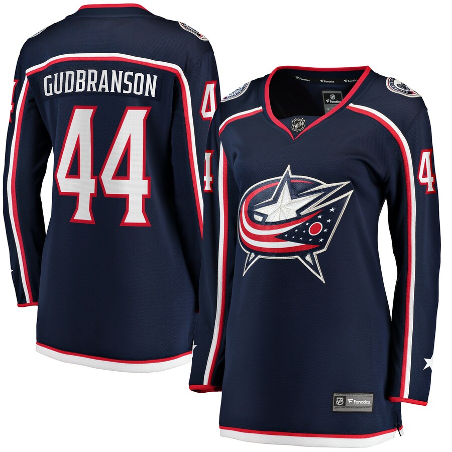 Women's Columbus Blue Jackets Erik Gudbranson Fanatics Branded Navy Home Breakaway Player Jersey - Puhuasuan