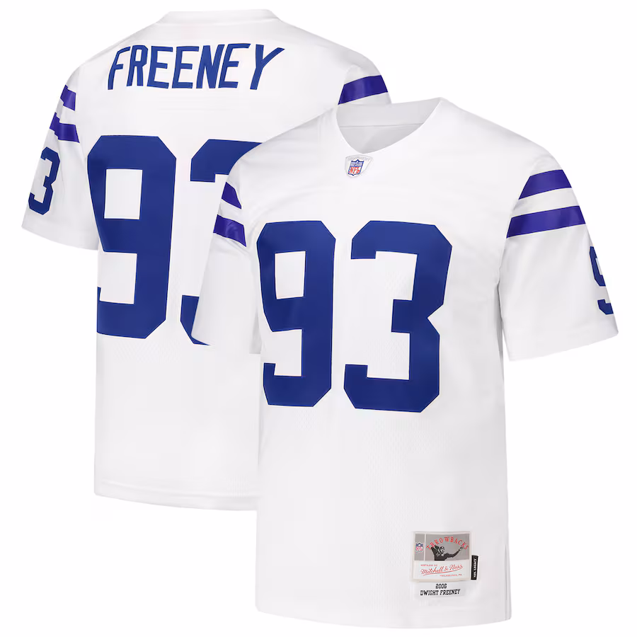 Men's Indianapolis Colts Dwight Freeney Mitchell & Ness White 2006 Legacy Replica Jersey - Puhuasuan
